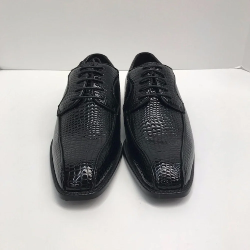 Bolano Men's Black Dress Shoes Oxfords Bike Track Man Made Material Size 9.5